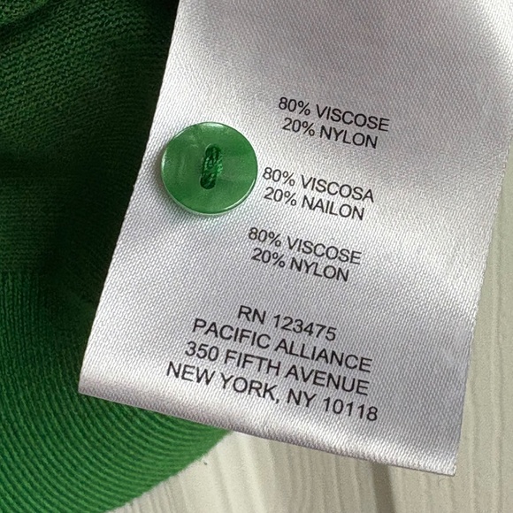 Ellen Tracy Green Cardigan - Picture 5 of 6